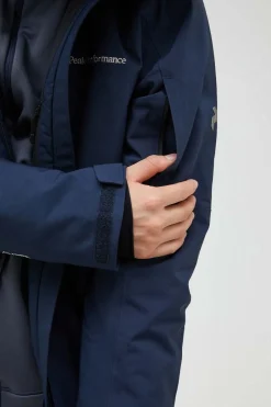 Outlet Peak Performance Ski-Jas M Maroon Jacket Blue Shadow