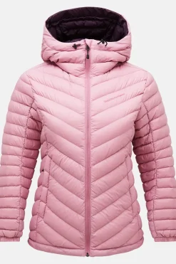 Sale Peak Performance Ski-Jas W Frost Down Hood Jacket Bitter Root/Mystic Purple