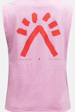 Outlet Peak Performance Top W Explore Graphic Sl Morning Dew