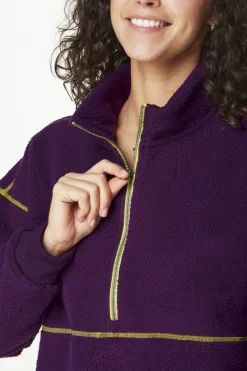 Discount Picture Organic Clothing Fleece Cylla 1/4 Potent Purple