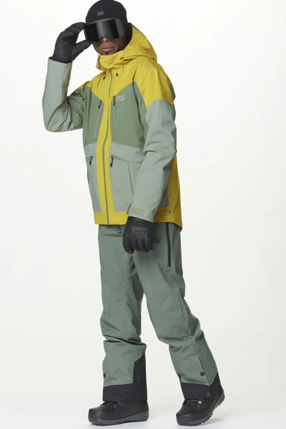 New Picture Organic Clothing Ski-Jas Naikoon Jkt Golden L Wreath Shadow