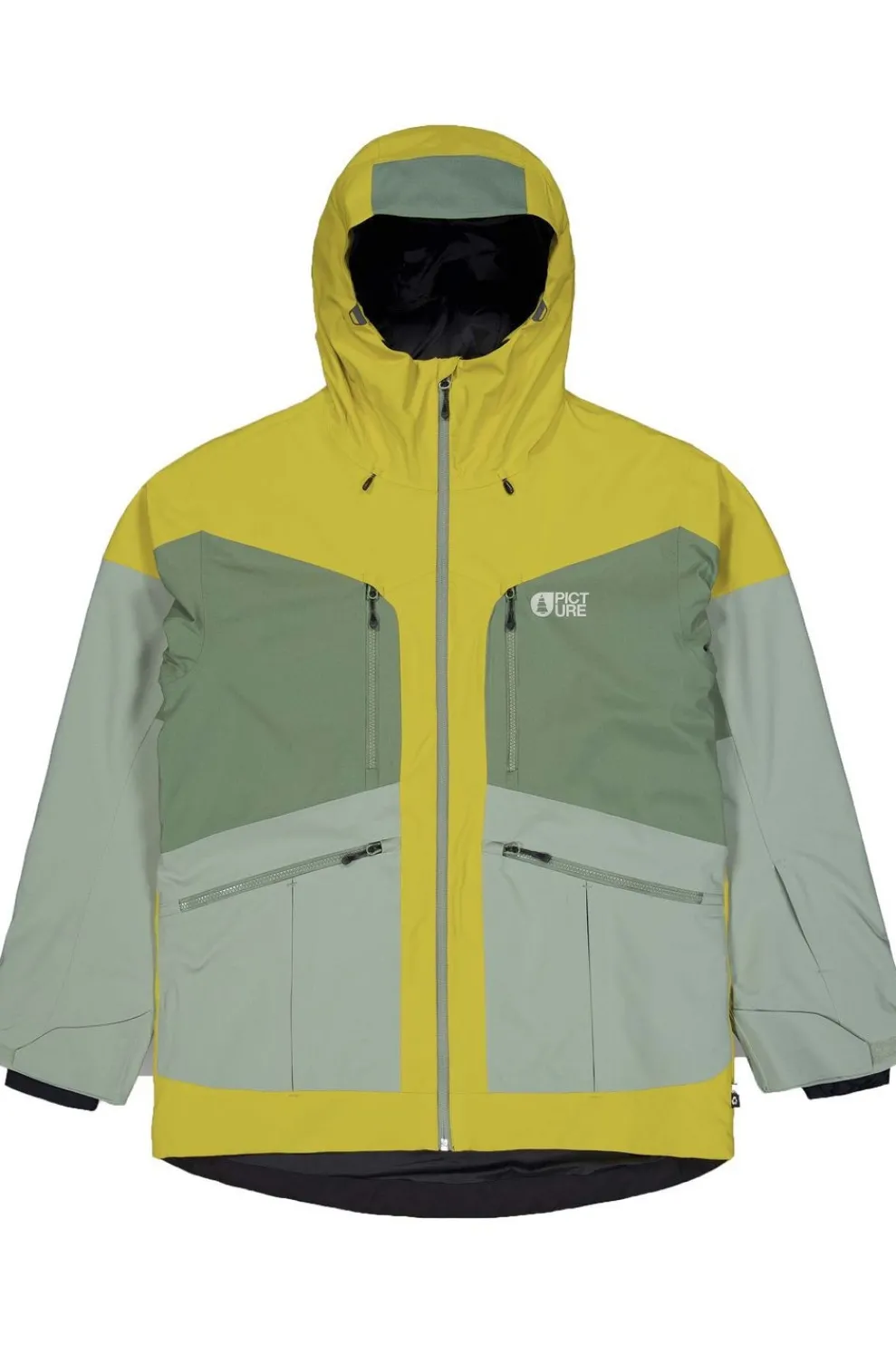 New Picture Organic Clothing Ski-Jas Naikoon Jkt Golden L Wreath Shadow