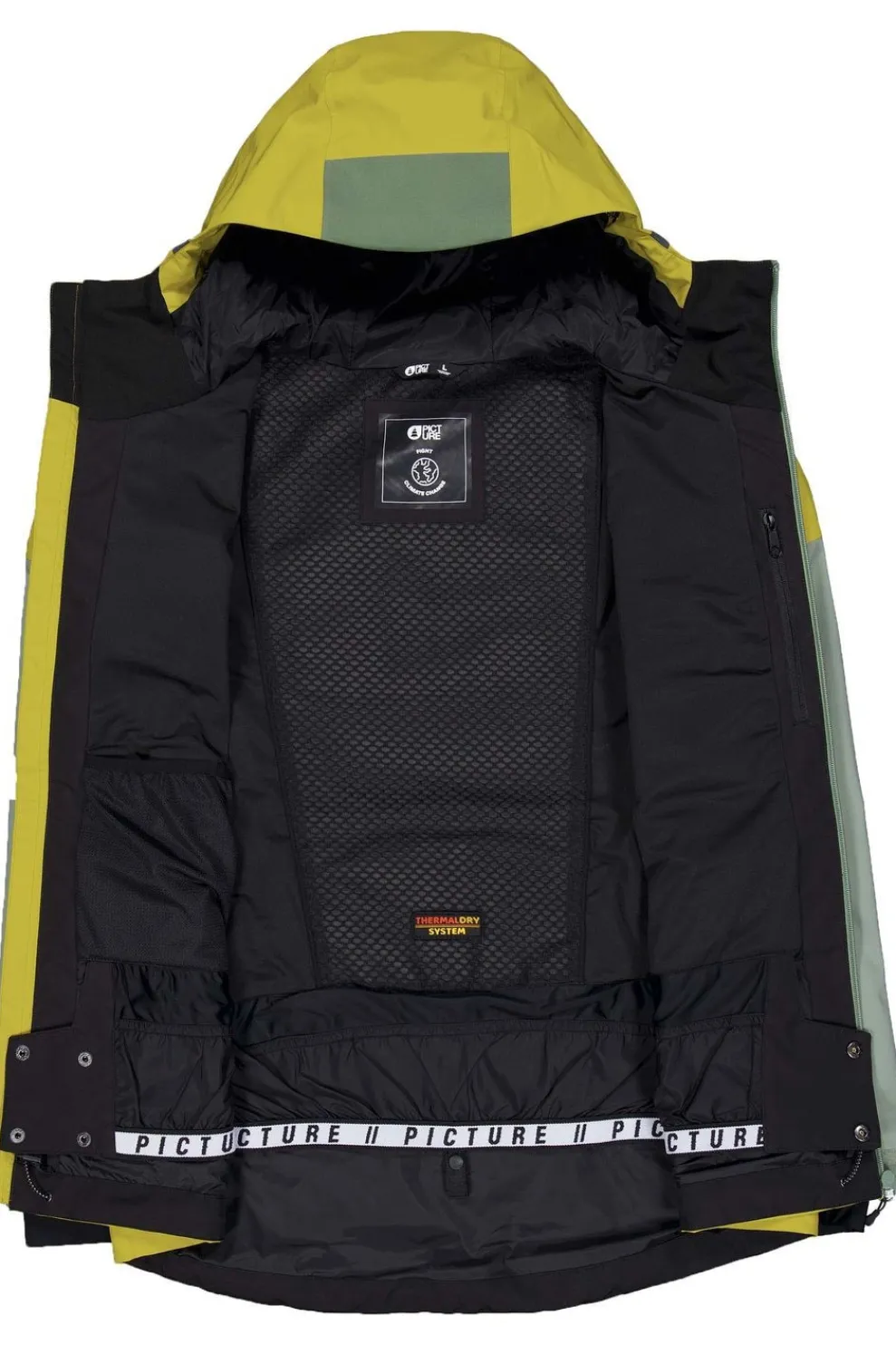 New Picture Organic Clothing Ski-Jas Naikoon Jkt Golden L Wreath Shadow