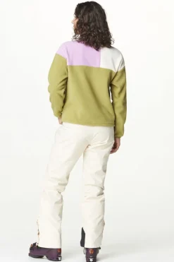 Hot Picture Organic Clothing Fleece Arcca W 1/4 Fleece Green Moss Vanilla Orch