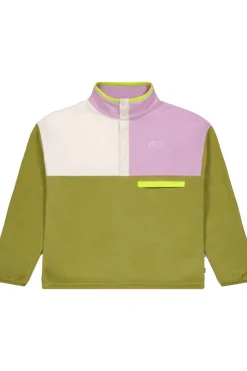 Hot Picture Organic Clothing Fleece Arcca W 1/4 Fleece Green Moss Vanilla Orch