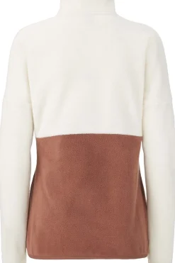 Clearance Picture Organic Clothing Fleec Womens Arcca 1/4 D Smoke White