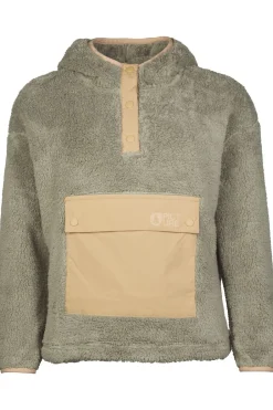 Clearance Picture Organic Clothing Fleece Darie 1/4 Hoodie Shadow