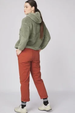 Clearance Picture Organic Clothing Fleece Darie 1/4 Hoodie Shadow