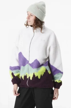 Clearance Picture Organic Clothing Fleece Nyss Zip Purple Mountains