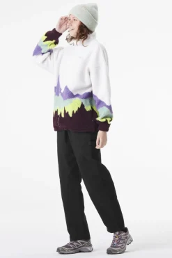 Clearance Picture Organic Clothing Fleece Nyss Zip Purple Mountains