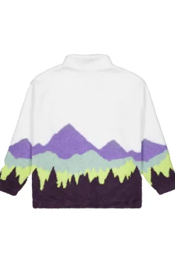 Clearance Picture Organic Clothing Fleece Nyss Zip Purple Mountains
