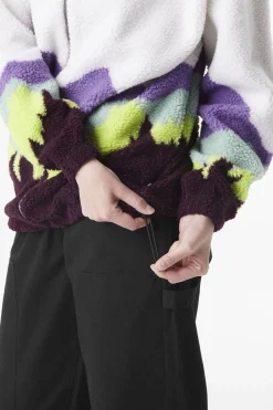 Clearance Picture Organic Clothing Fleece Nyss Zip Purple Mountains