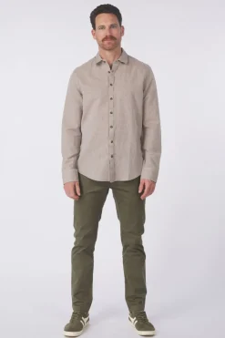 Online PME Legend Hemd Cotton Linen 2 Tone Ivy Greens