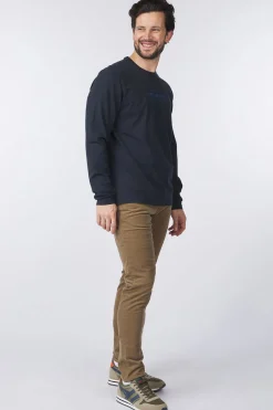 New PME Legend T-Shirt Long Sleeve Cotton Elastan Beige