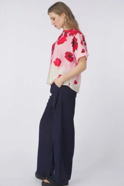 Discount Pom Amsterdam Hemd Flower Bouquet Blue