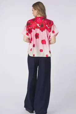 Discount Pom Amsterdam Hemd Flower Bouquet Blue