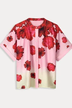 Discount Pom Amsterdam Hemd Flower Bouquet Blue