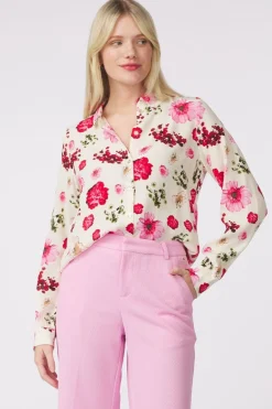 Clearance Pom Amsterdam Hemd Mila Bouquet Cream Pink
