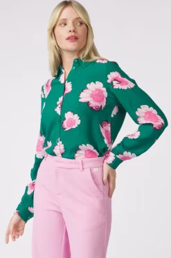 Hemd Mila Meadow Flowers Green-Pom Amsterdam New