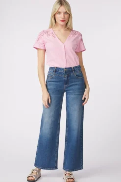 Jeans Wide Leg Vintage Blue-Pom Amsterdam Discount