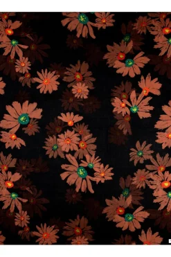 New Pom Amsterdam Sjaal Big Blooming Pink