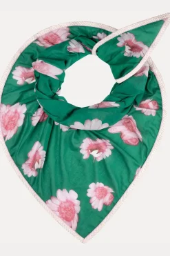 Discount Pom Amsterdam Sjaal Shawl Meadow Flowers Green