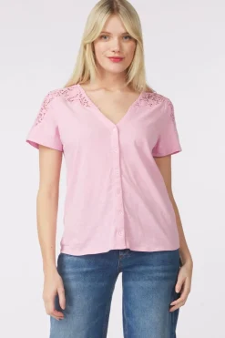 Clearance Pom Amsterdam T-Shirt Rose Pink Blue