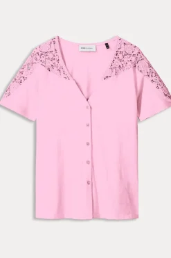 Clearance Pom Amsterdam T-Shirt Rose Pink Blue