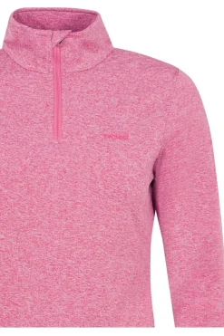 Clearance Protest Fleece Refabrizm 1/4 Zip Top Foxy Pink