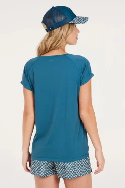 Discount Protest Lycra Ava Surf T Short Sleeves Raku Blue