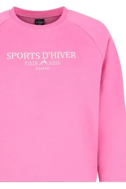 Clearance Protest Trui Aqua Sweatshirt Foxy Pink