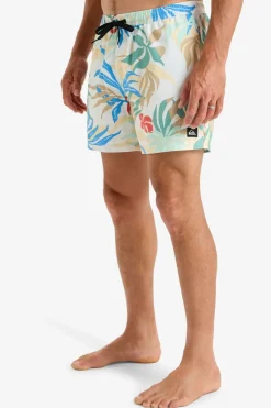 Fashion Quiksilver Zwemshort Surfsilk Solid Volley 16 White Blueweed