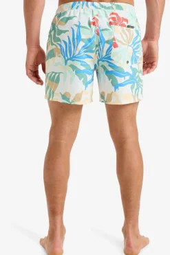 Fashion Quiksilver Zwemshort Surfsilk Solid Volley 16 White Blueweed