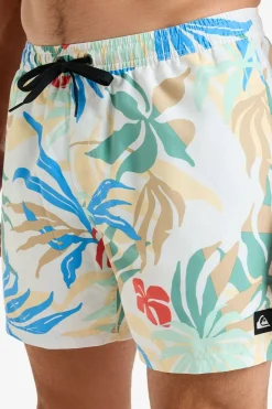 Fashion Quiksilver Zwemshort Surfsilk Solid Volley 16 White Blueweed