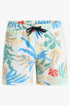 Fashion Quiksilver Zwemshort Surfsilk Solid Volley 16 White Blueweed