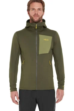 Fashion Rab Fleece Superflux Hoodie Army