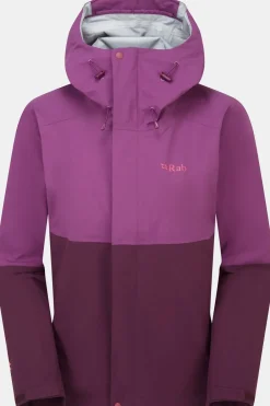 Hot Rab Regenjas Firewall Jacket Wmns Plum/Mulberry