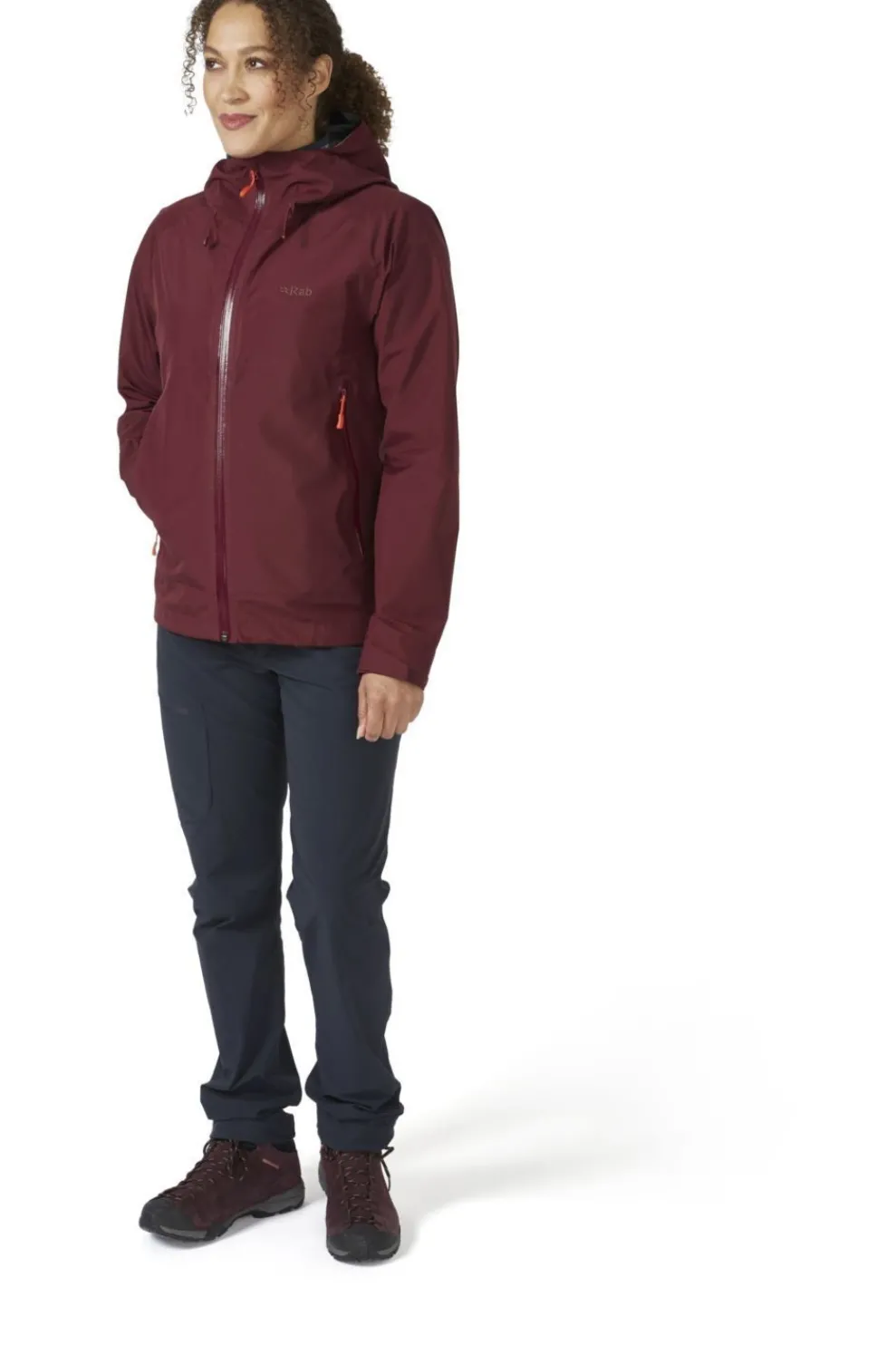 Outlet Rab Regenjas Namche Paclite Deep Heather