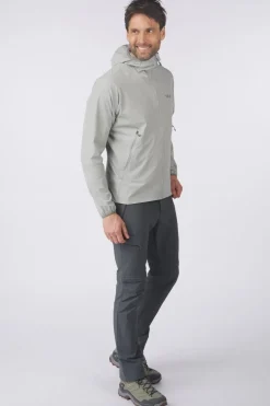 Clearance Rab Softshell Jas Borealis Hoodie Light Zinc