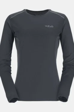 Outlet Rab T-Shirt Force Ls Tee Wmns Beluga