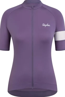 New Rapha T-Shirt Core Jersey Dusted Lilac / White