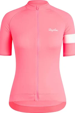 Hot Rapha T-Shirt Core Jersey High-Vis Pink