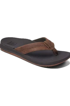 Discount Reef Slipper Leather Ortho Bounce Coast mid brown