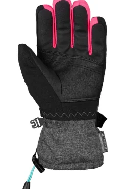Clearance Reusch Handschoen Connor R-Tex Black / Black Melange / Knockout Pink