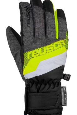 New Reusch Handschoen Dario R-Tex XT Junior black melange/safety yellow