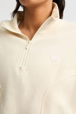 Hot Röhnisch Trui Soft Sweat Half Zip Light Gray