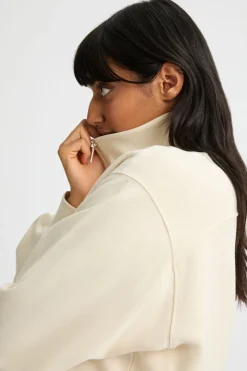 Hot Röhnisch Trui Soft Sweat Half Zip Light Gray