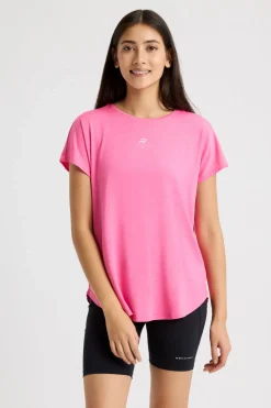 Best Röhnisch T-Shirt Motion Loose Tee Carmine Rose
