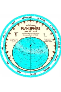 Best ROB WALRECHT PRODUCT Planisfeer voor 47°NB FR 2009