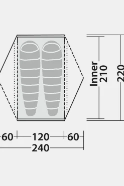 Hot Robens Tent Aster 2 Pro Mid Green